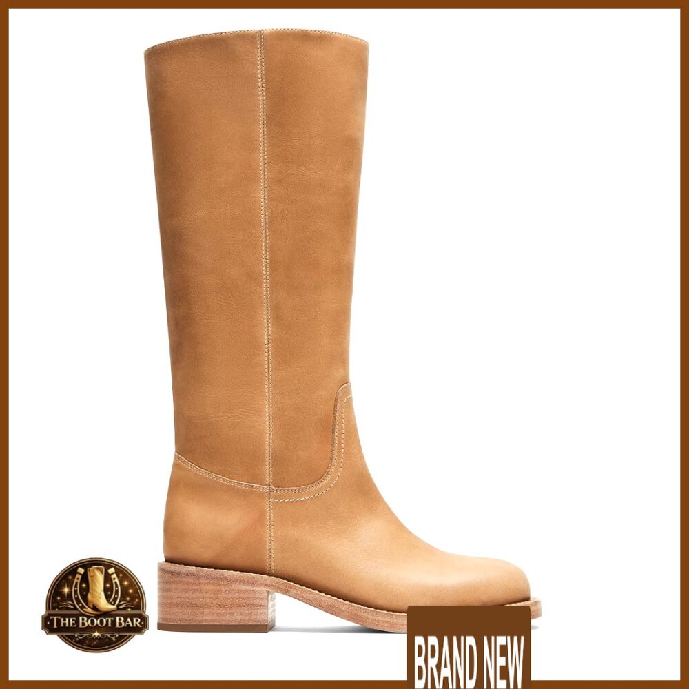 Knee High Boots Wide Calf Chunky Heel Platform Work Hiking Dress Riding Winter